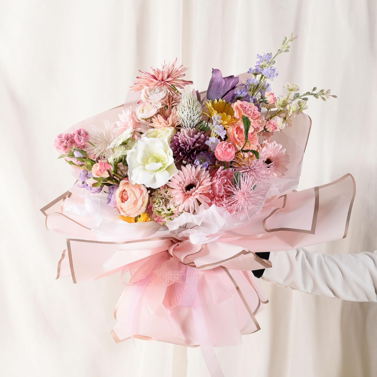 Supply For Florist - 10 Sheets 8colors Flower Bouquet Wrapping