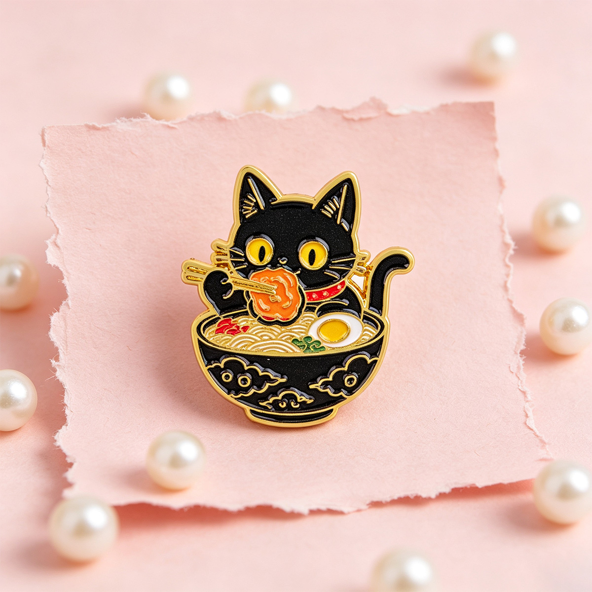 Cute Cats Enamel Pin Flower Lo - Flower Frog Pin recension och pris