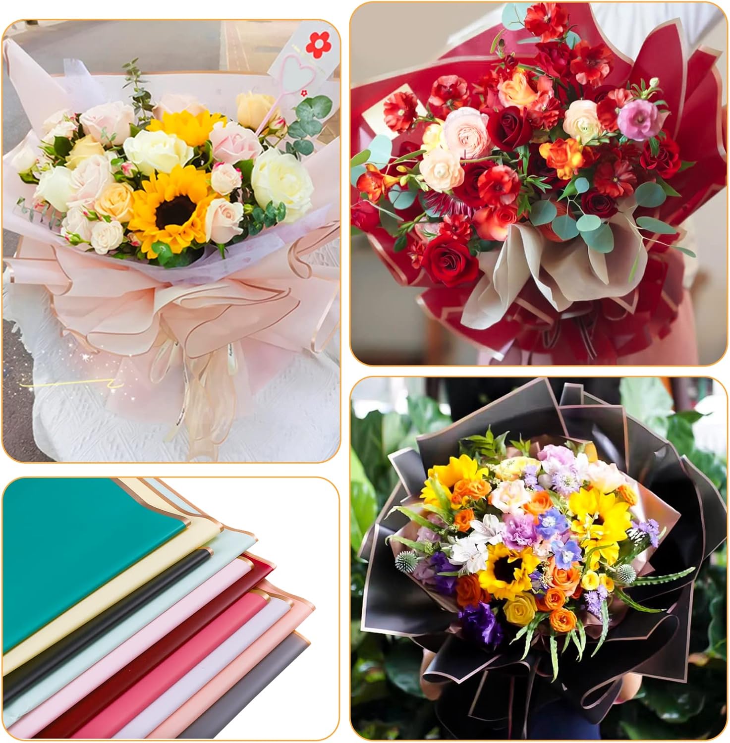 10 Sheets 8colors Flower Bouqu - Supply For Florist recension och pris