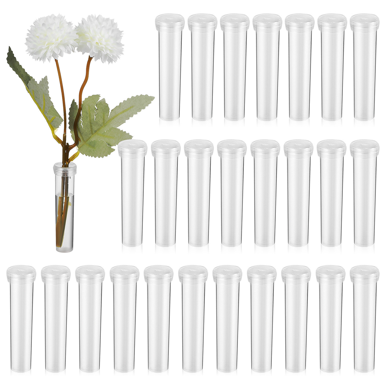 100Pcs Flower Water Tubes Fres - Supply For Florist recension och pris