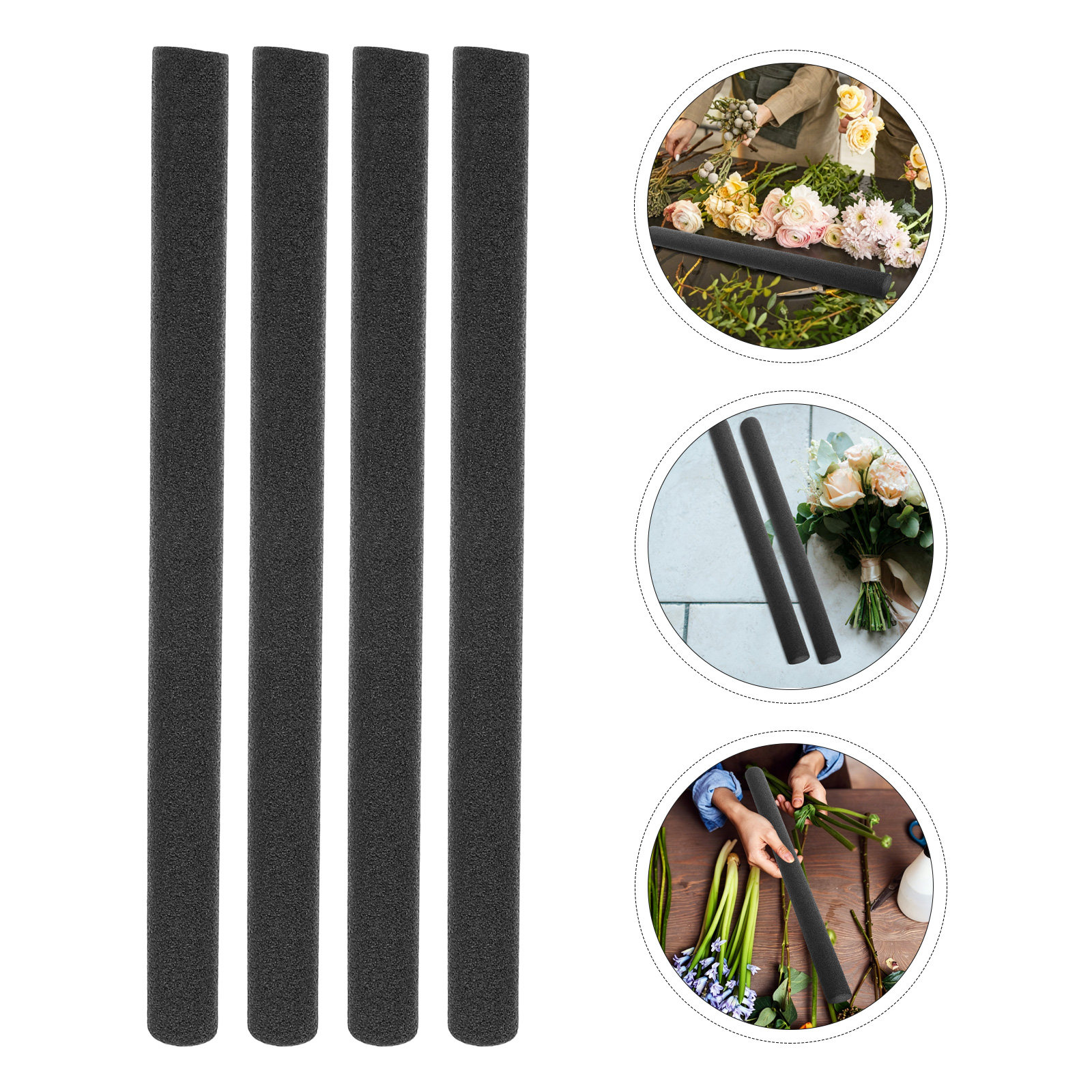 8Pcs Floral Foam Rods Black 1. - Supply For Florist recension och pris