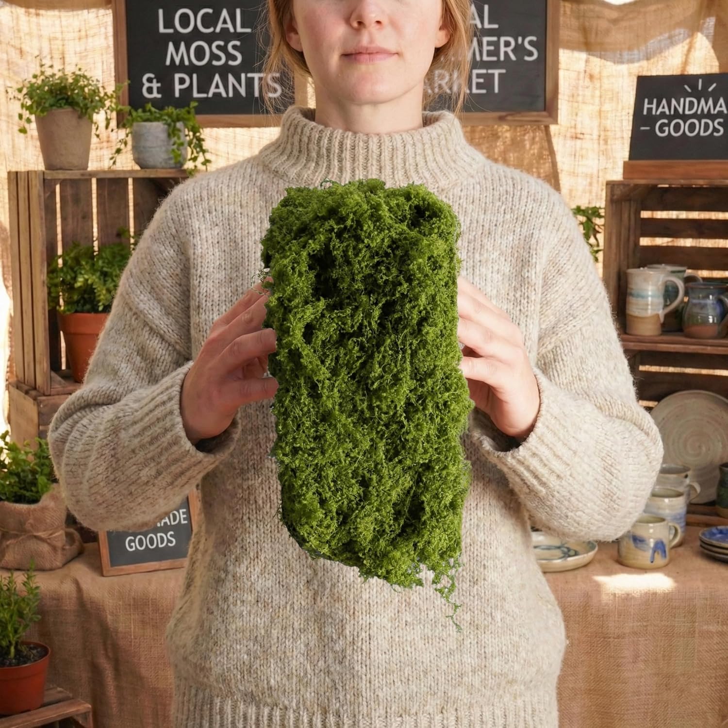 Artificial Moss Table Runner D - Preserved Moss Sheet recension och pris