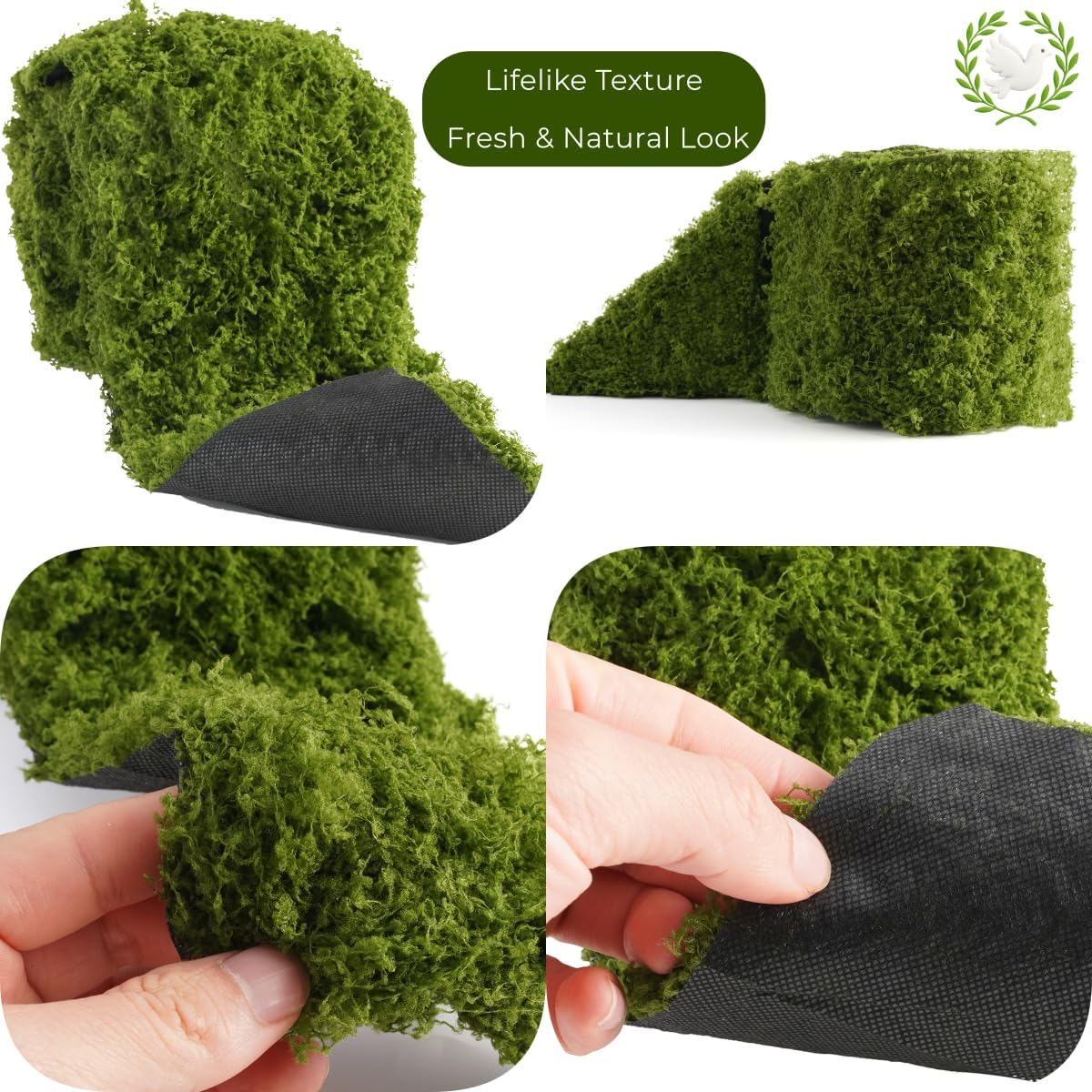 Artificial Moss Table Runner D - Preserved Moss Sheet recension och pris