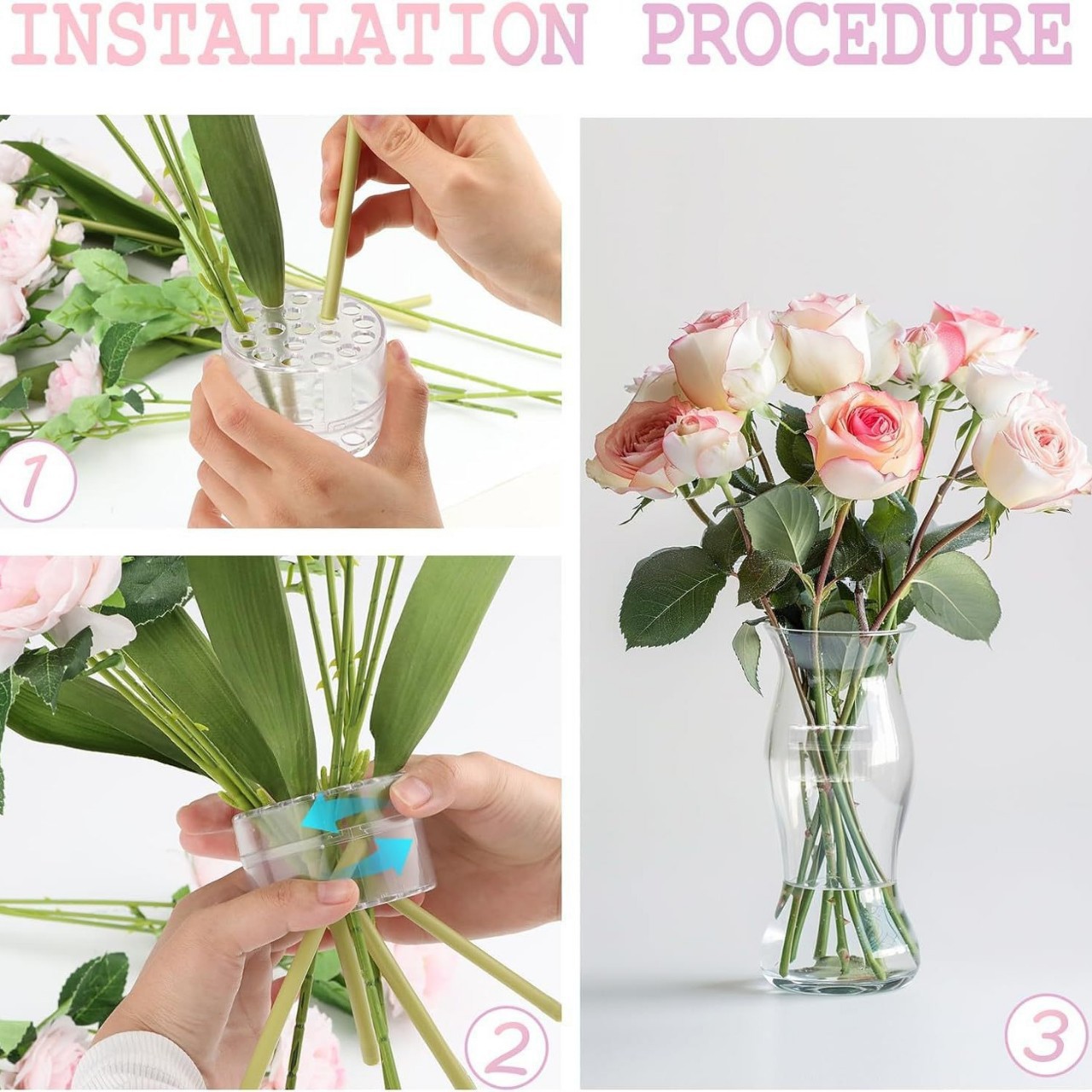 Spiral Ikebana Stem Holder for - Supply For Florist recension och pris