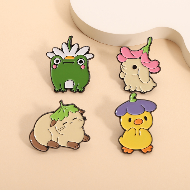 Flowers Leaf Hat Enamel Pins C - Flower Frog Pin recension och pris
