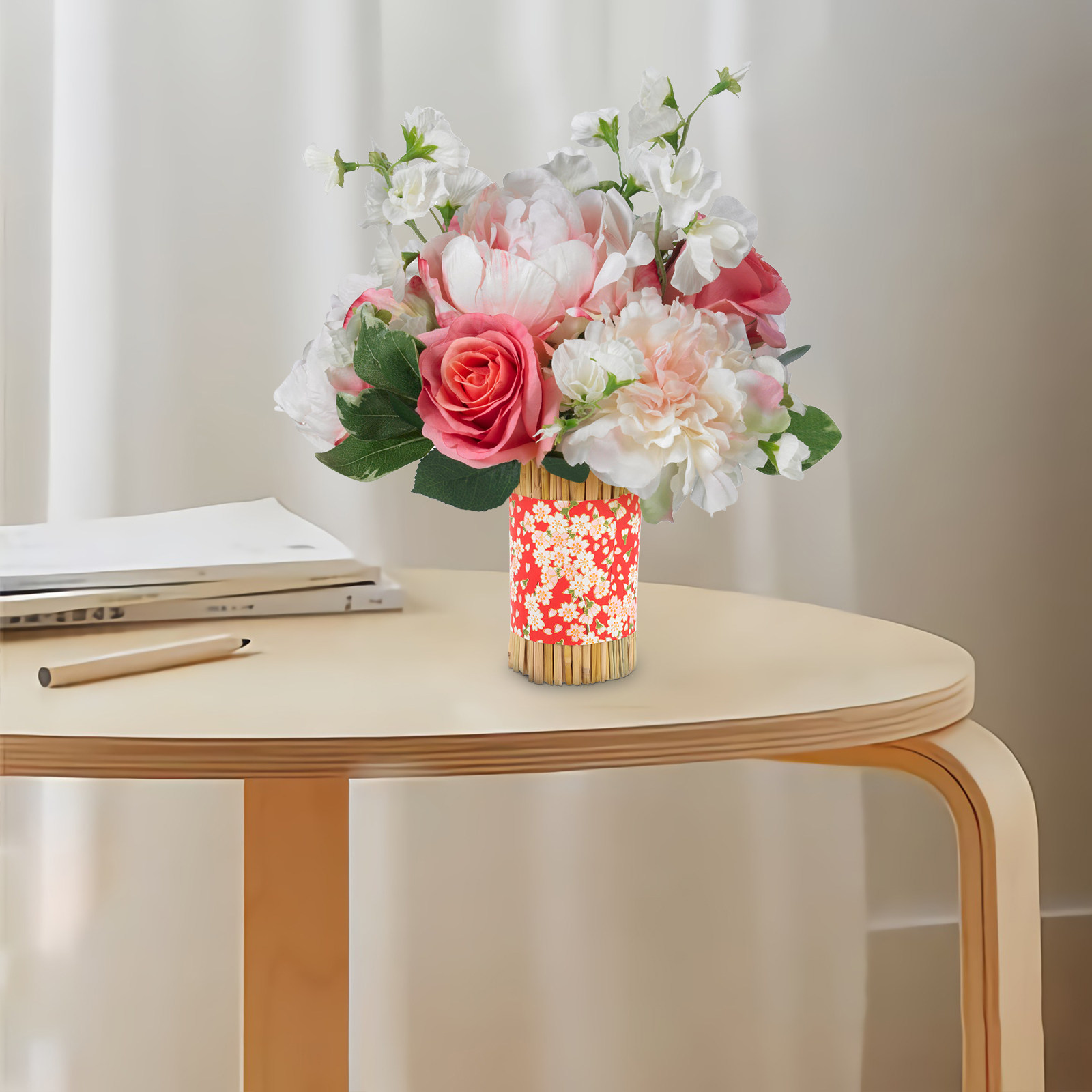 Straw Craft Decorative Vase Dr - Supply For Florist recension och pris